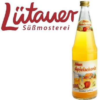 Lütauer Apfelschorle (6/0,7 Ltr. Glas MEHRWEG
