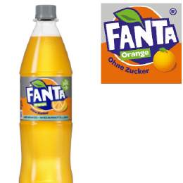 Fanta ohne Zucker Orange 12/1 Ltr. MEHRWEG