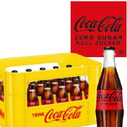 Coca Cola zero sugar   24/0,33 Ltr. MEHRWEG