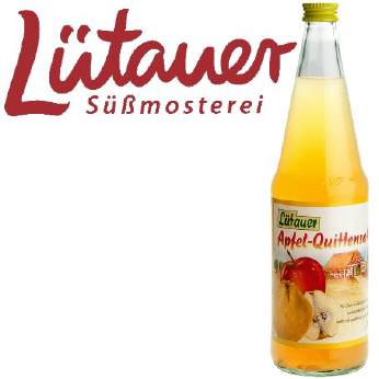 Lütauer Apfel-Quittensaft 6/0,7 Ltr. MEHRWEG