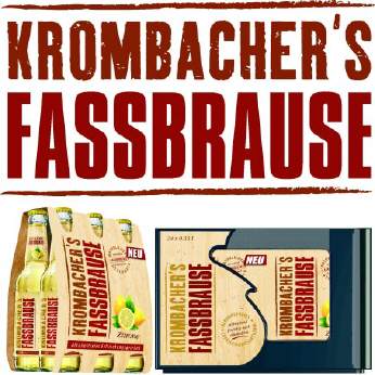 Krombacher Fassbrause Zitrone 24/0,33 Ltr. MEHRWEG
